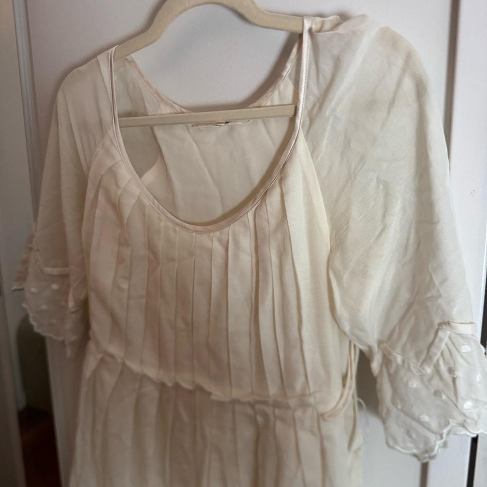 3.1 PHILLIP LIM delicate lace pleated scoop neck dress - Picture 4 of 6